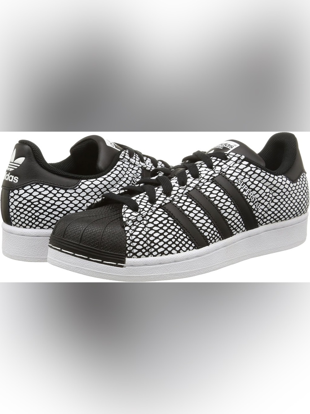 ADIDAS SUPERSTAR SNAKESKIN MENS SIZE 9 SHOES